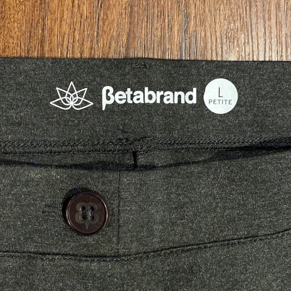 Betabrand Straight-Leg|Classic Dress Pant Yoga Pants
(Charcoal)Sz Large Petite - Picture 5 of 12